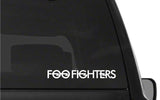 Foo Fighters Logo Concrete and Gold Car Window Laptop Vinyl Decal Sticker