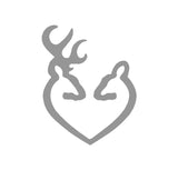 Buck and Doe Vinyl Decal Car Window Laptop Browning Deer Sticker