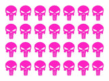The Punisher Small 1" Skull Vinyl Decals Phone Laptop Gun Helmet Stickers Sheet