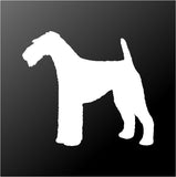 Airdale Terrier Vinyl Decal Car Window Laptop Dog Silhouette Sticker