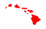 Hawaiian Islands Vinyl Decal Aloha Hawaii Car Window Laptop Surfboard Sticker