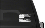 Army Veteran US Gun Flag Vinyl Decal Car Truck Window Sticker