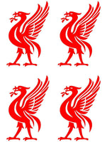 Liverpool symbol Vinyl Decals car laptop Stickers Set of 4