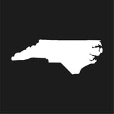 North Carolina State Outline Vinyl Decal Car Window Laptop NC Sticker