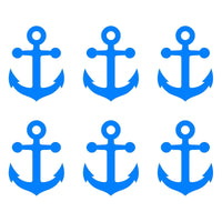 6 Small Anchor Vinyl decals phone case laptop car stickers