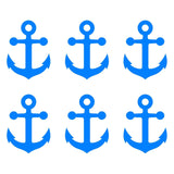 6 Small Anchor Vinyl decals phone case laptop car stickers