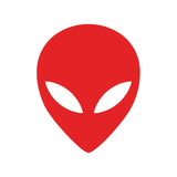 Alien Head Outline Vinyl Decal Car Window Laptop UFO Sticker