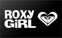 Roxy Girl Surf Girl Vinyl Decal Car WIndow Laptop Roxy Heart Sticker