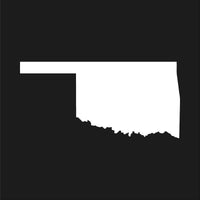 Oklahoma state Outline Vinyl Decal Car Window Laptop OK Sticker