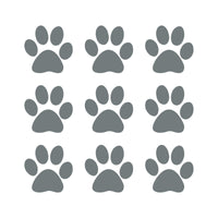 Pet Paws Animal Prints Vinyl Decal Sticker Set of 9