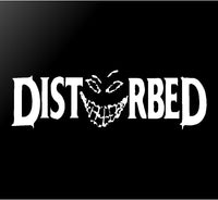 DISTURBED Vinyl Decal Car Window Laptop Guitar Metal Band Logo Sticker