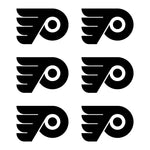 Small Philadelphia Flyers Ice Hockey NHL Vinyl Decals Stickers small Set of 6