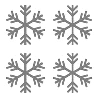 Small Snowflake Symbol Vinyl Decals set of 4 snowflakes Stickers Sheet