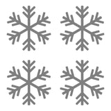 Small Snowflake Symbol Vinyl Decals set of 4 snowflakes Stickers Sheet