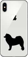 Samoyed Vinyl Decal Car Window Laptop Dog Breed Silhouette Sticker