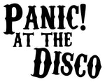 Panic At The Disco band Logo Vinyl Decal Laptop Car Window Speaker Sticker