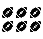 Small Football Vinyl Decal Stickers NFL phone laptop Window Small Set of 6