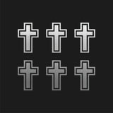 Christian Cross Vinyl Decals Stickers Set of 6