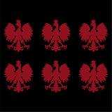 Small Polish Eagle set of 6 Vinyl Decals Phone Polska Eagle Stickers Sheet