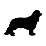 Cavalier King Charles Spaniel Vinyl Decal Car Window Laptop Dog Silhouette Stick