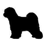 Tibetan terrier vinyl decal Dog Silhouette laptop car sticker