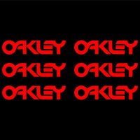 Oakley Logo Vinyl Decal Laptop Car Window small set of 6 small Stickers