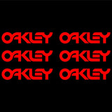 Oakley Logo Vinyl Decal Laptop Car Window small set of 6 small Stickers