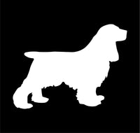 Cocker Spaniel Vinyl Decal Car Window Laptop Dog Silhouette Sticker