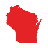 Wisconsin state Outline Vinyl Decal Car Window Laptop WI Sticker