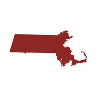 Massachusetts state Outline Vinyl Decal Car Window Laptop MA Sticker