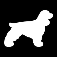 English Cocker Spaniel Decal Car Window Laptop Dog Silhouette Sticker