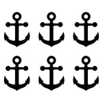 6 Small Anchor Vinyl decals phone case laptop car stickers