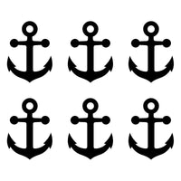 6 Small Anchor Vinyl decals phone case laptop car stickers