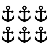 6 Small Anchor Vinyl decals phone case laptop car stickers