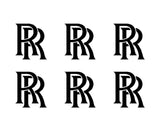 Rolls Royce Logo Vinyl Decals Phone Laptop Dash Small Stickers Set of 6