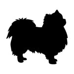 Pomeranian dog Vinyl Decal Car Window Laptop Dog Breed Silhouette Sticker