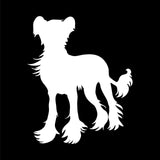 Chinese Crested Vinyl Decal Car Window Laptop Dog Breed Sticker