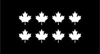 Canadian Maple leaf Decal Phone Laptop Small Canada Stickers Set of 8