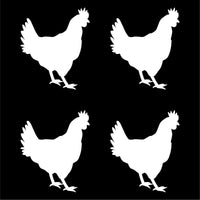 Small Chicken Vinyl Decals Phone laptop window Stickers Sheet