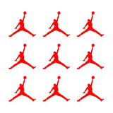 Air Michael Jordan Jumpman Logo vinyl decal MJ Die Cut Sticker Set of 9