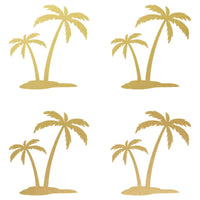 4 Small Palm Trees Vinyl decals car and phone case stickers