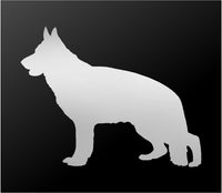 German Shepherd Vinyl Decal Car Window Laptop Dog Silhouette Sticker