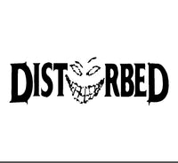 DISTURBED Vinyl Decal Car Window Laptop Guitar Metal Band Logo Sticker