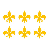 Fleur De Lis Vinyl Decal sticker car phone laptop vinyl stickers Set of 6