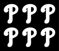 Philadelphia Phillies MLB symbol Vinyl Decal Car Window set of 6 small Stickers