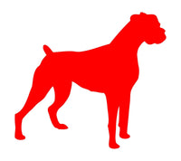 Boxer Vinyl Decal Car Window Laptop Dog Silhouette Sticker