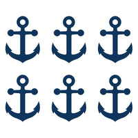 6 Small Anchor Vinyl decals phone case laptop car stickers