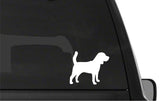 Beagle vinyl decal Dog Silhouette laptop car sticker