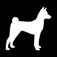 Basenji Vinyl Decal Car Window Laptop Dog Breed Silhouette Sticker