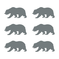 Set of 6 California Bear Vinyl decals phone case laptop car stickers